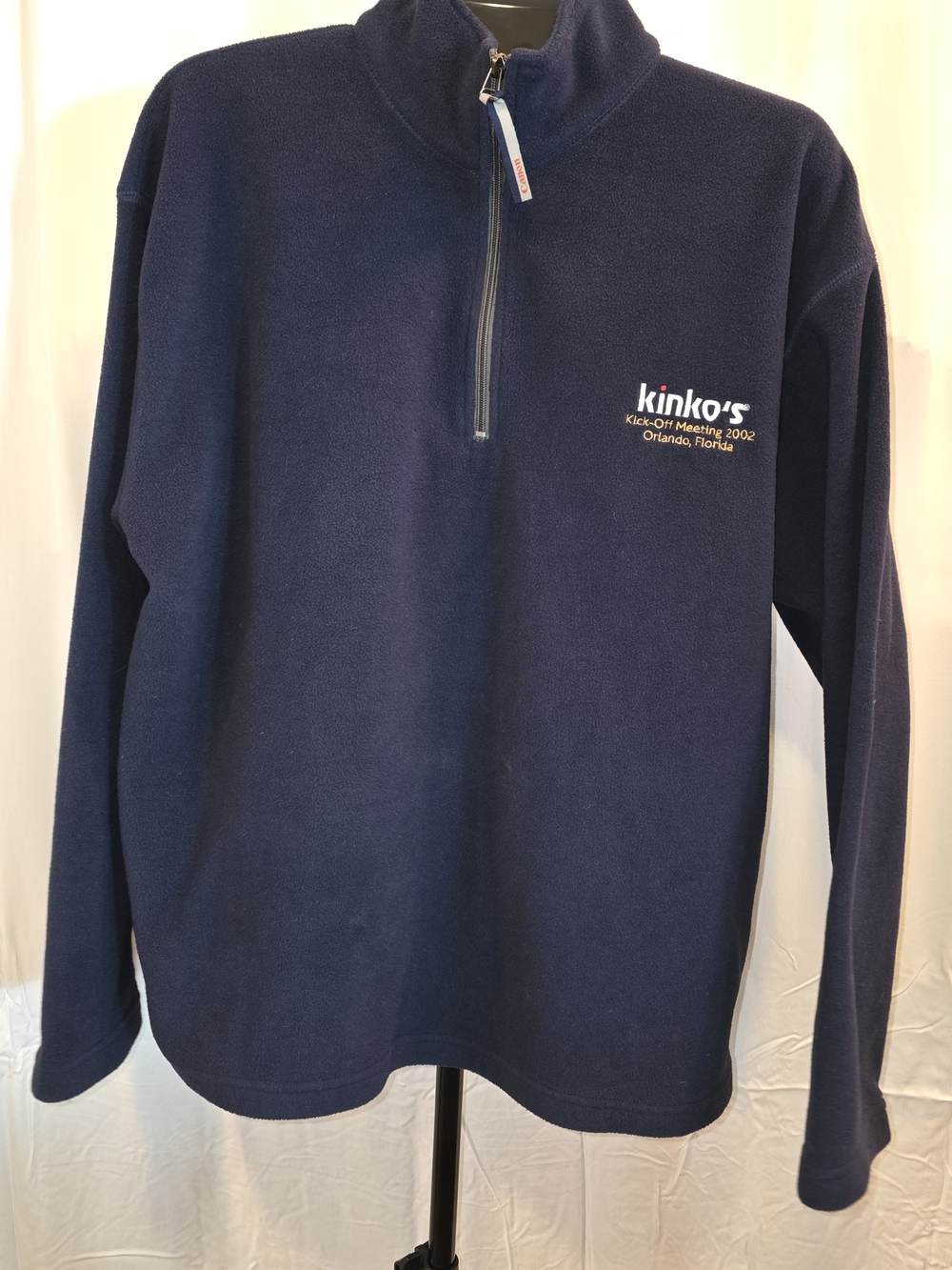 Navy Half-Zip Fleece Pullover